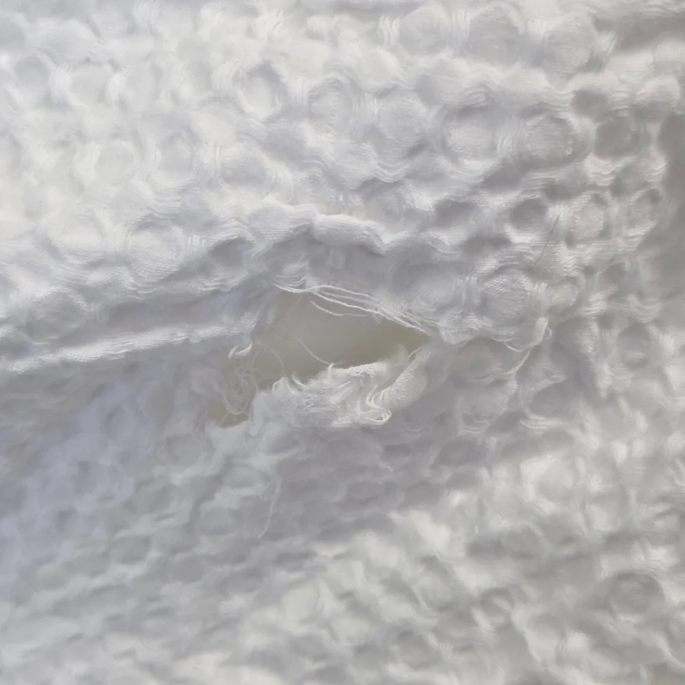 QUINCE Organic Luxe Honeycomb Duvet Cover King/Cal King White 6279